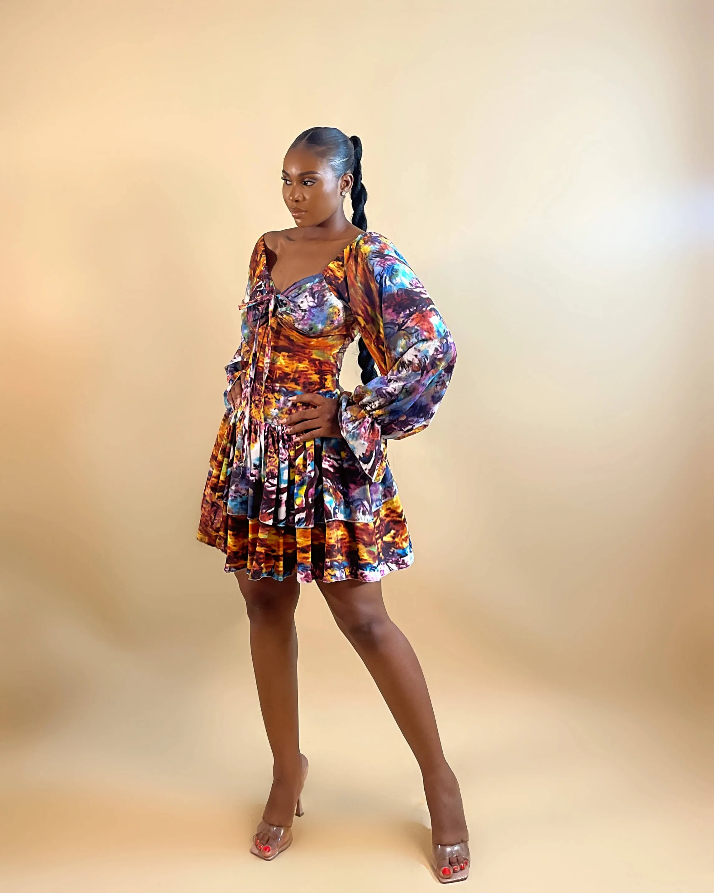 Bizzy Body Dress (Sunset Mirage)