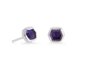 Davie Sterling Silver Stud Earrings in Blue Iolite by KENDRA SCOTT