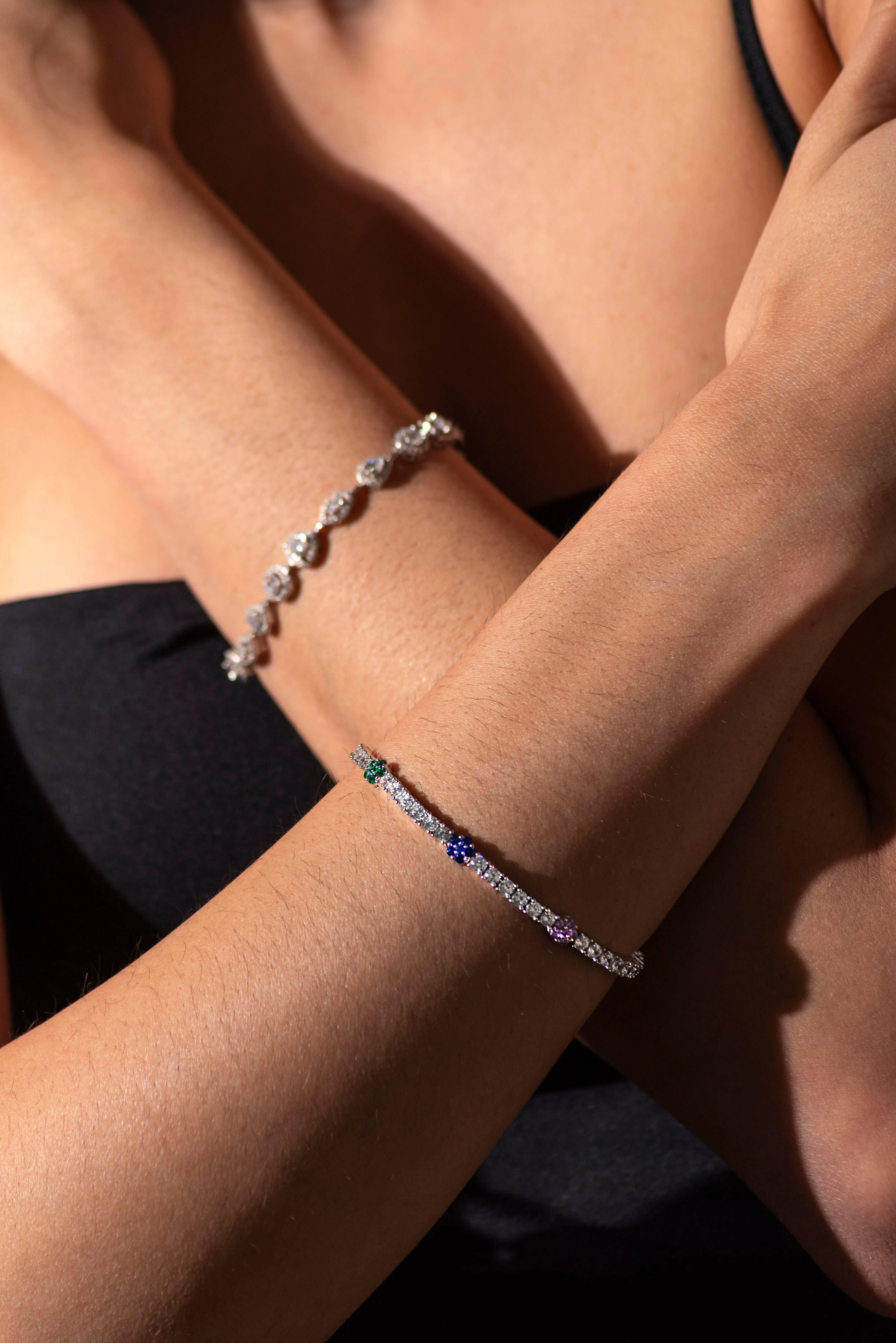 Delicate Flower Spray Bracelet