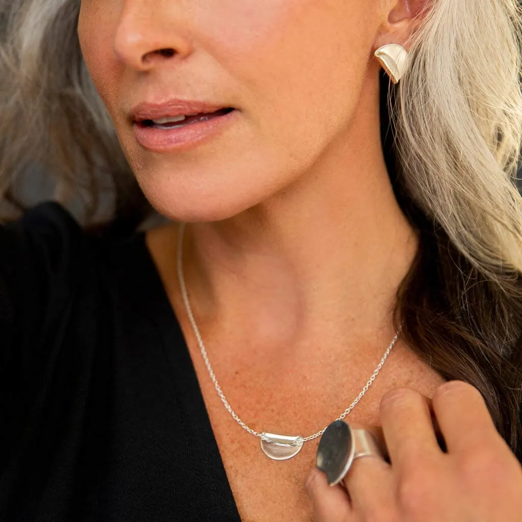 Enfold Earrings - Sterling Silver
