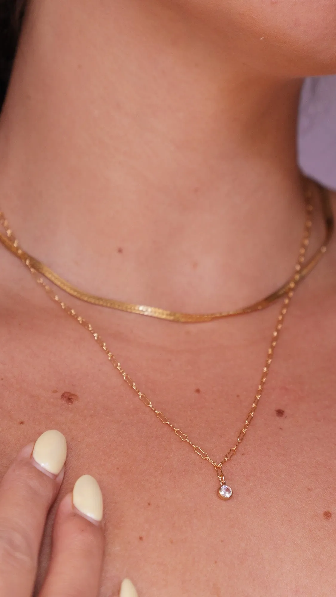 Fayette Birthstone Necklace