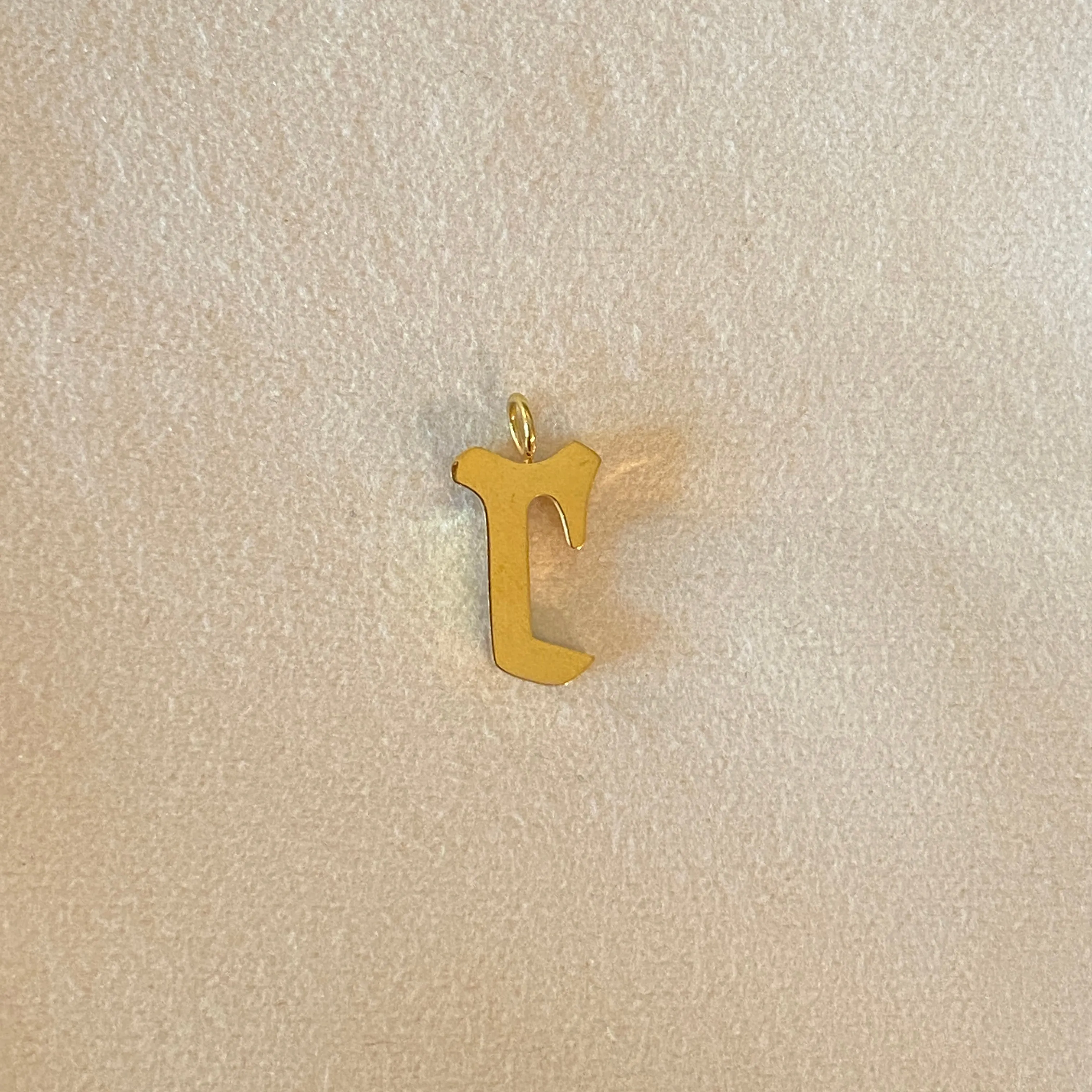 Gothic Letter Charm   Box Chain