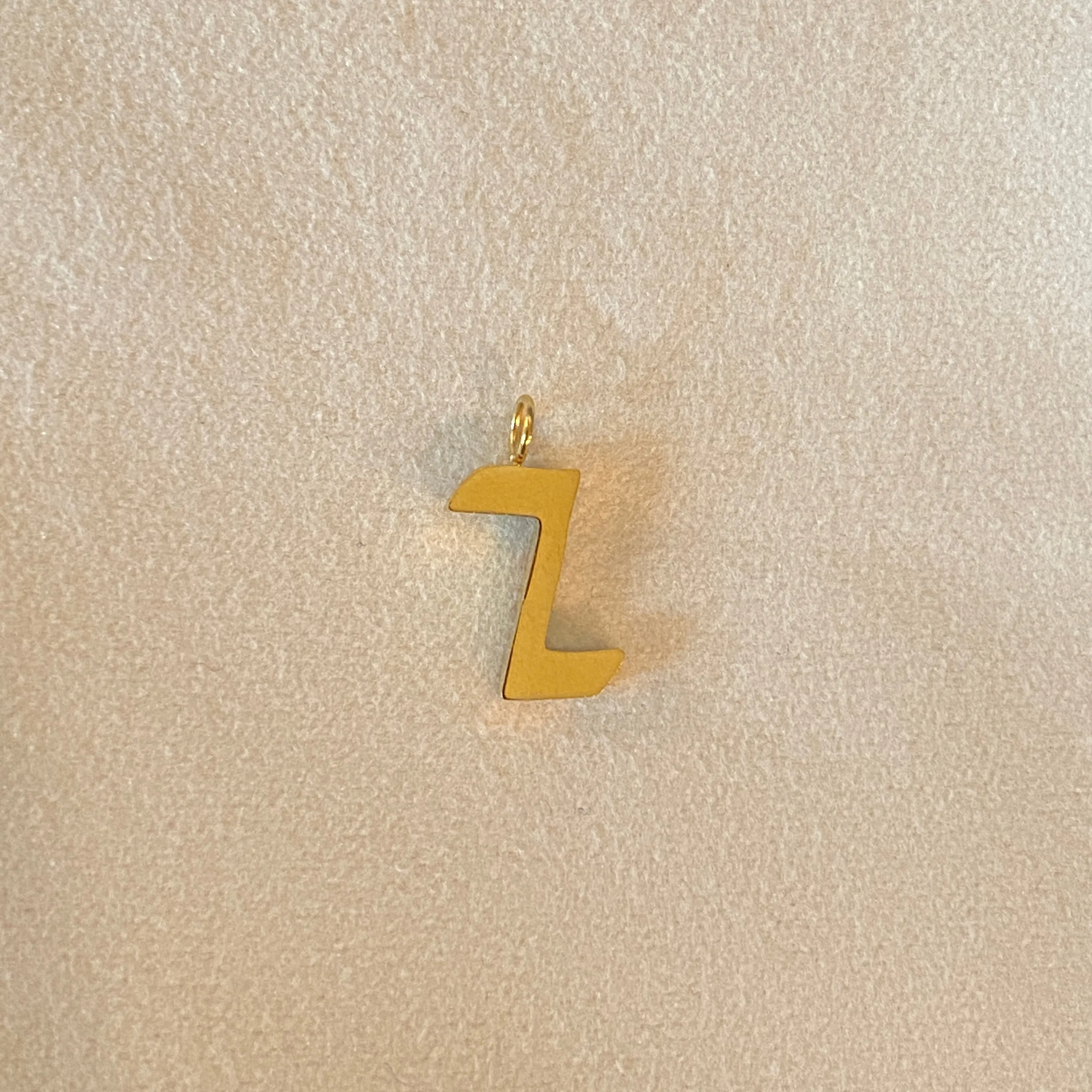 Gothic Letter Charm   Box Chain