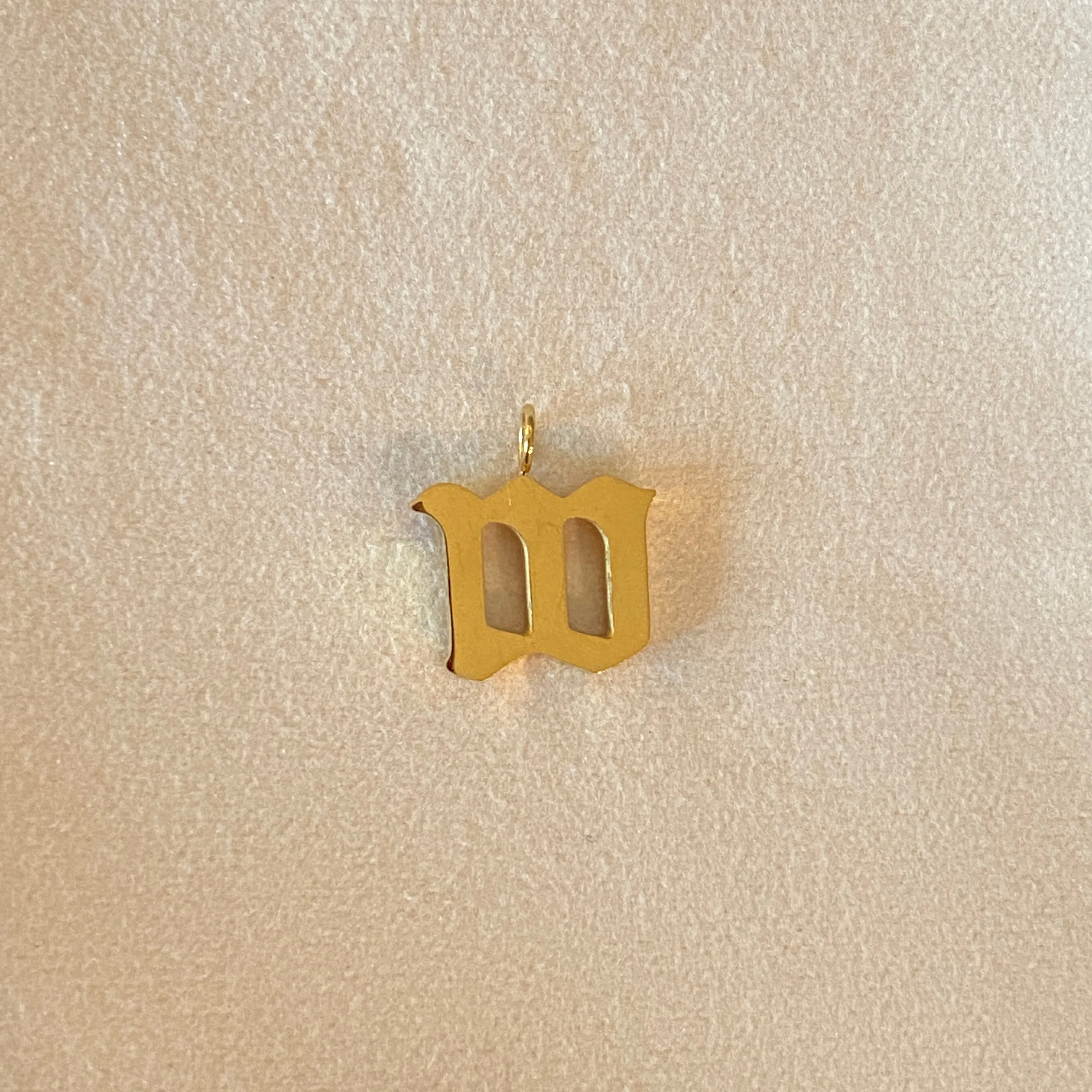 Gothic Letter Charm   Box Chain