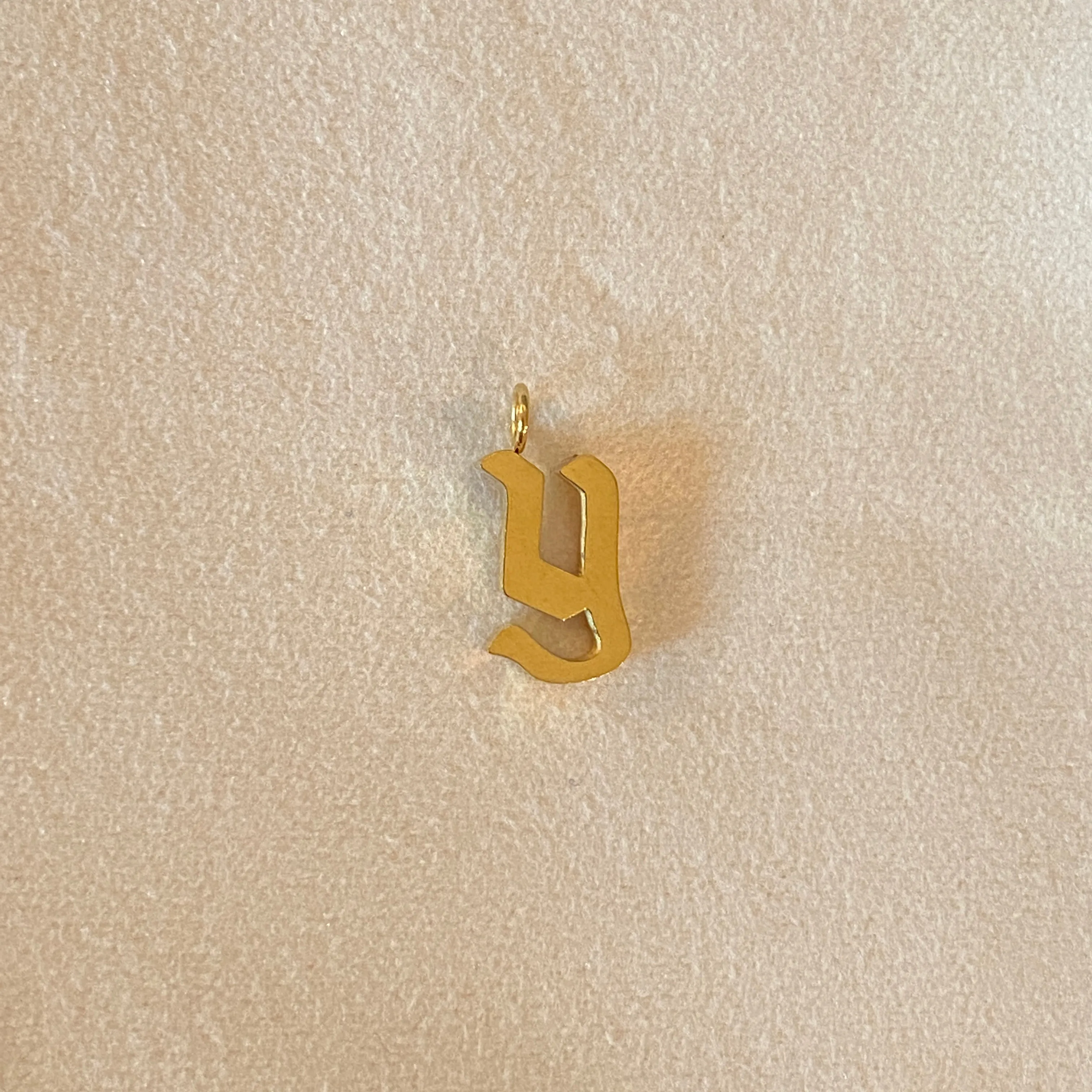 Gothic Letter Charm   Box Chain