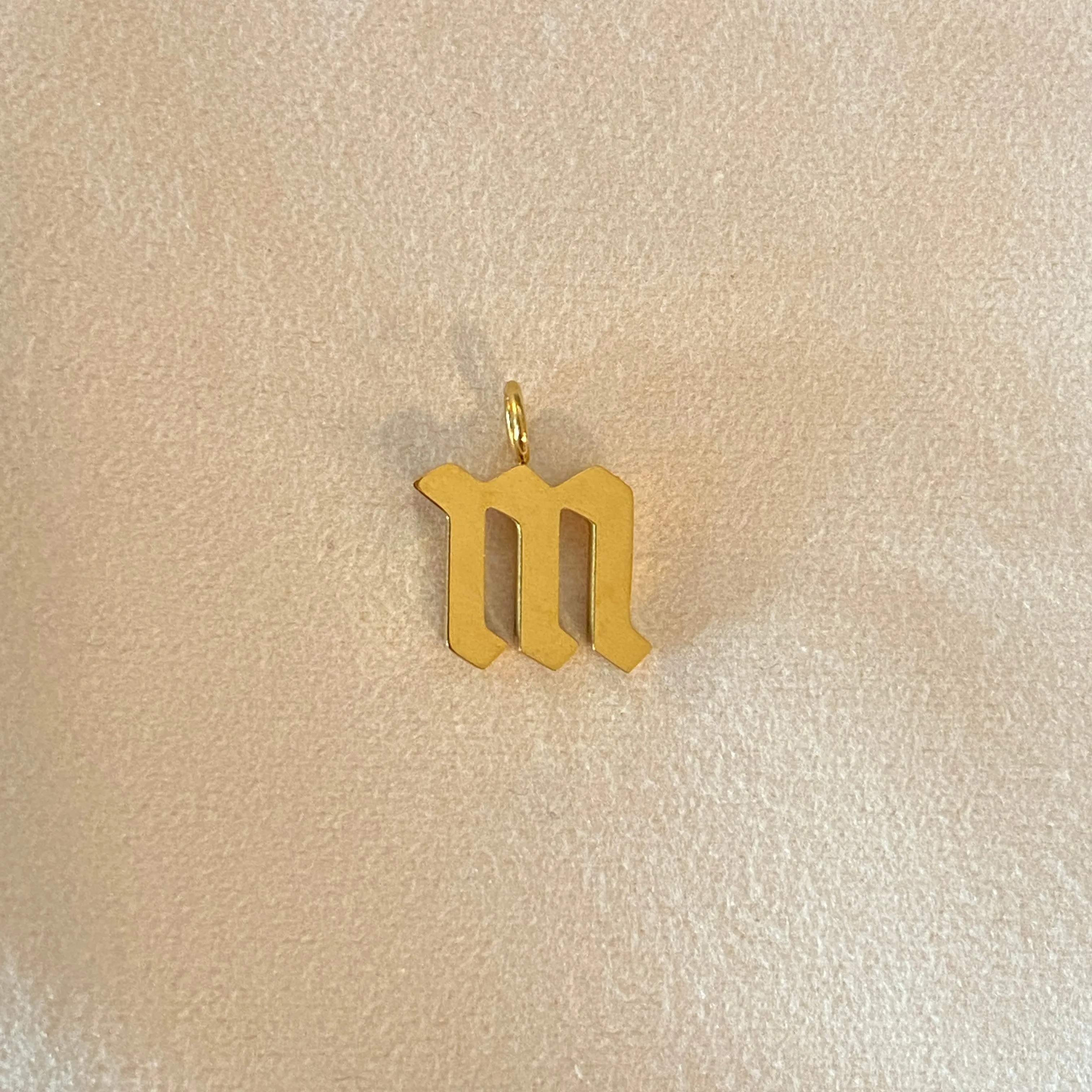 Gothic Letter Charm   Box Chain