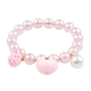 Great Pretenders Pink Heart Bobble Bracelet