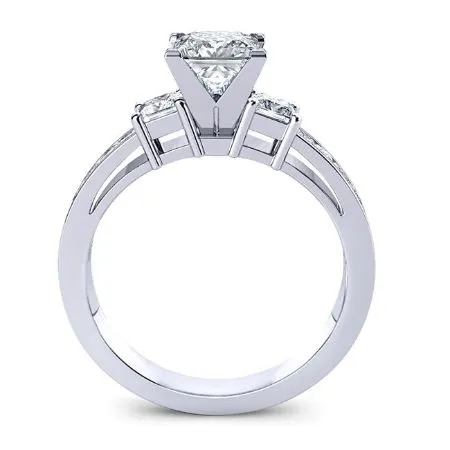 Hazel - GIA Natural Princess Diamond Engagement Ring