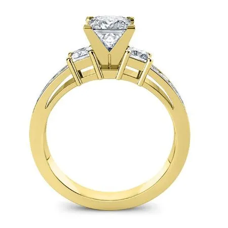 Hazel - GIA Natural Princess Diamond Engagement Ring