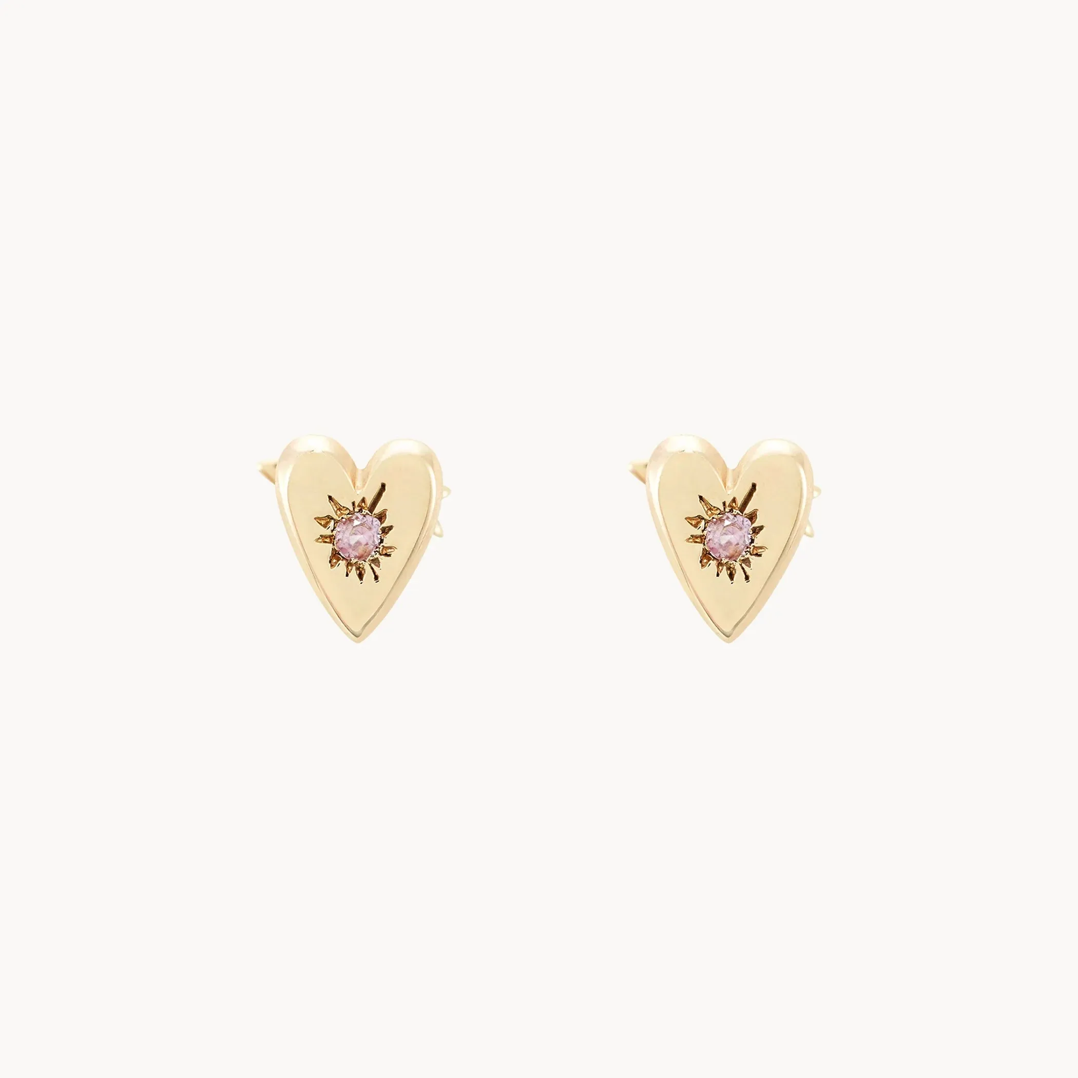 Heart and Arrow Reversible Flat Back Earrings
