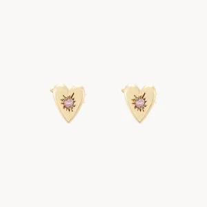 Heart and Arrow Reversible Flat Back Earrings