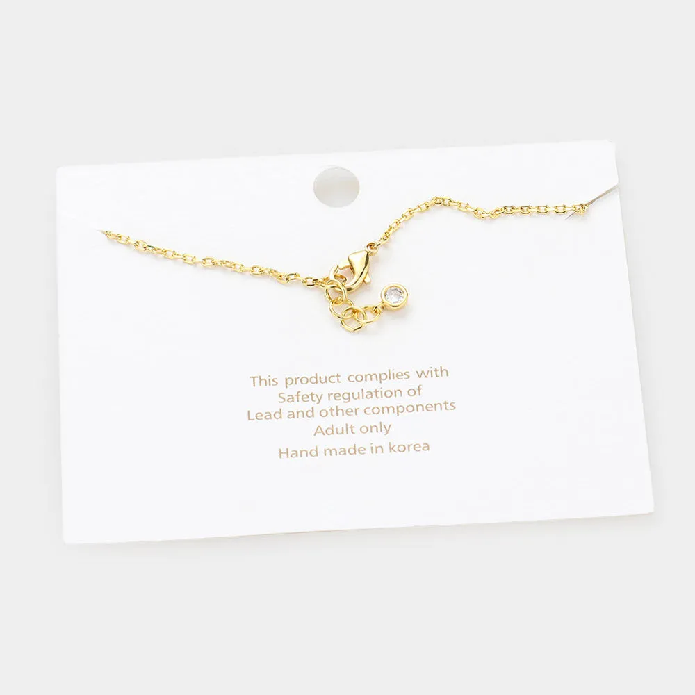 iLLASPARKZ -K- Gold Dipped Metal Monogram Charm Bracelet