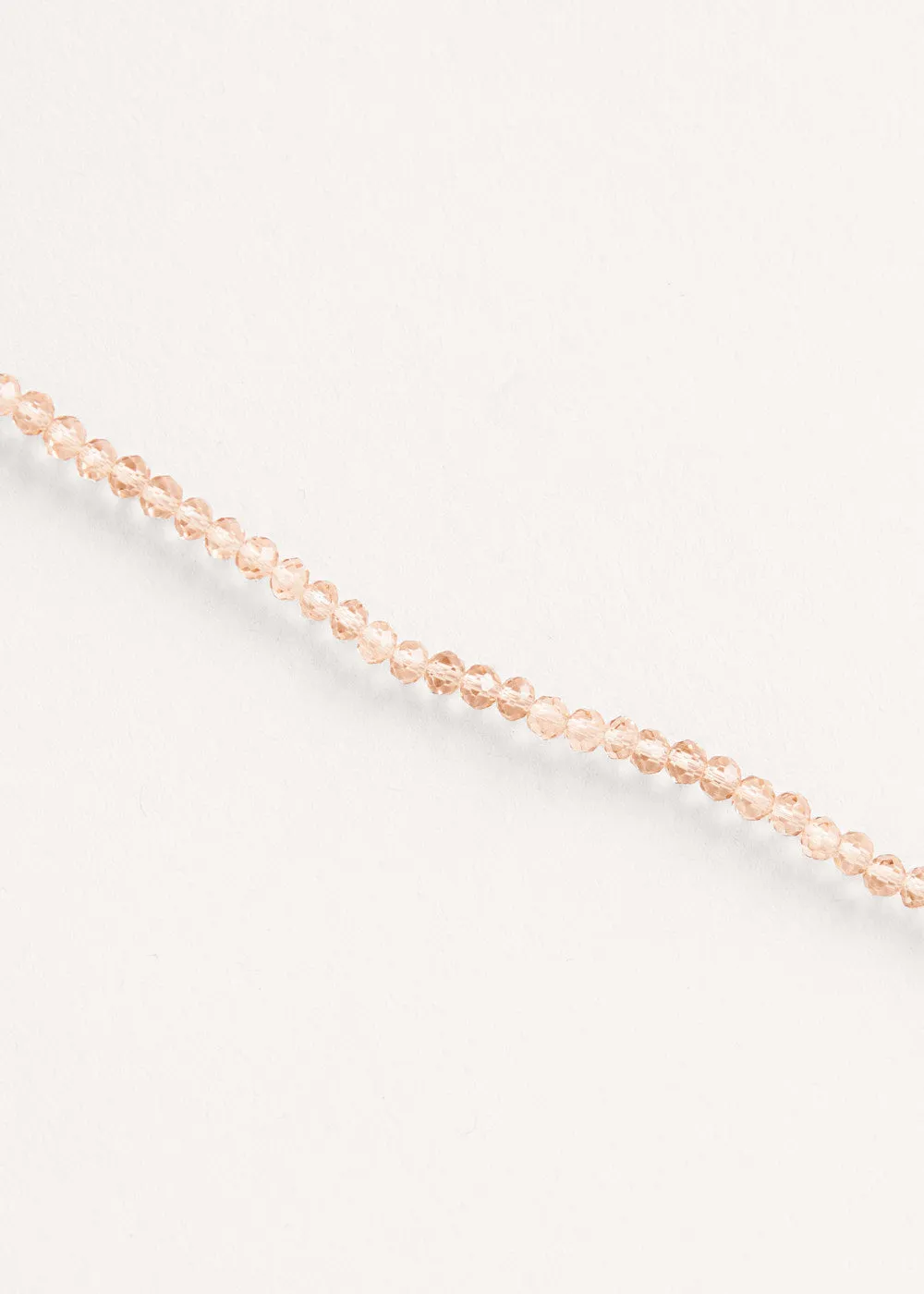 JULI CRYSTAL NECKLACE - CLEAR CHAMPAGNE
