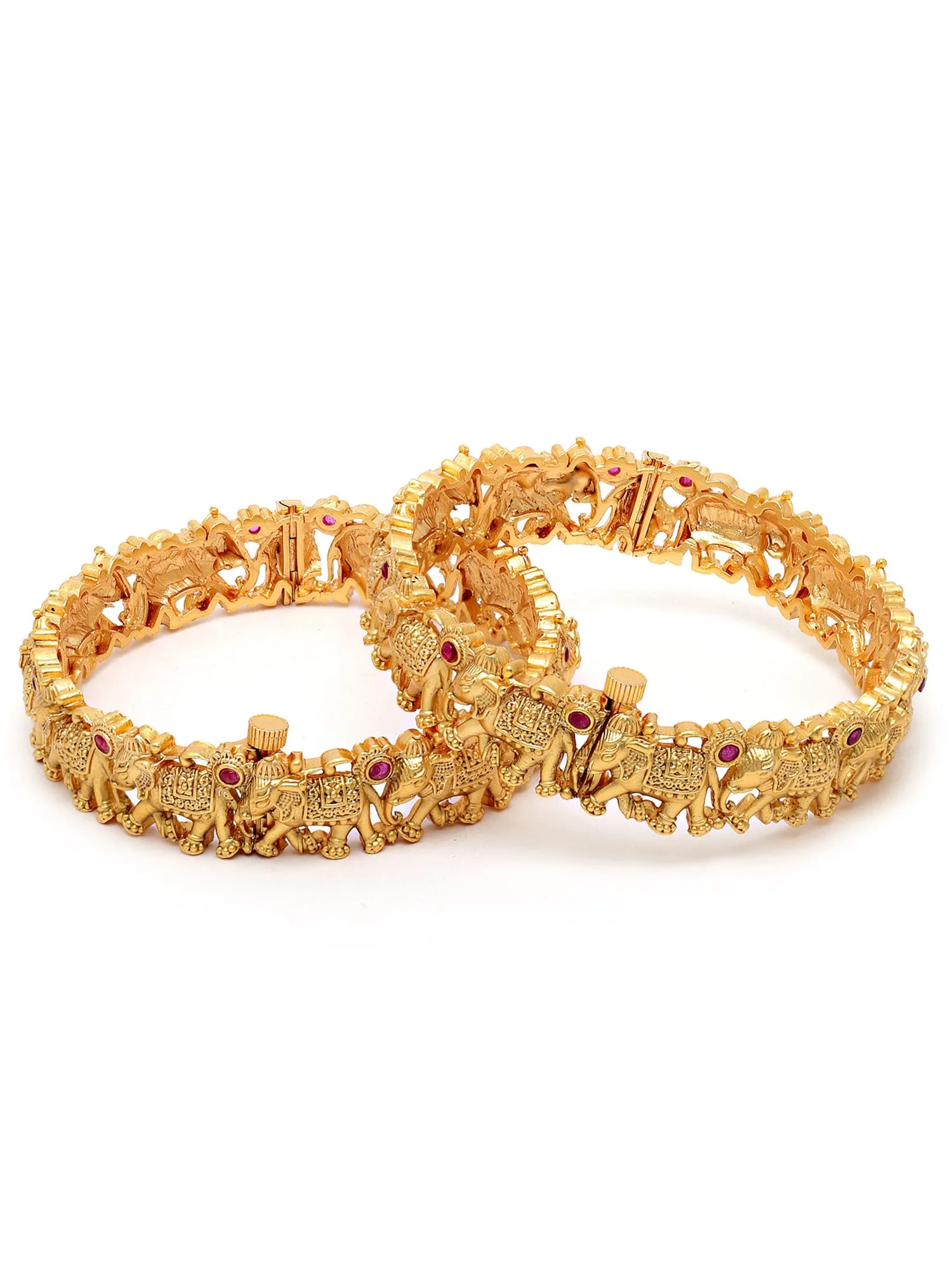 Karatcart Alloy Gold-plated Designer Bangle
