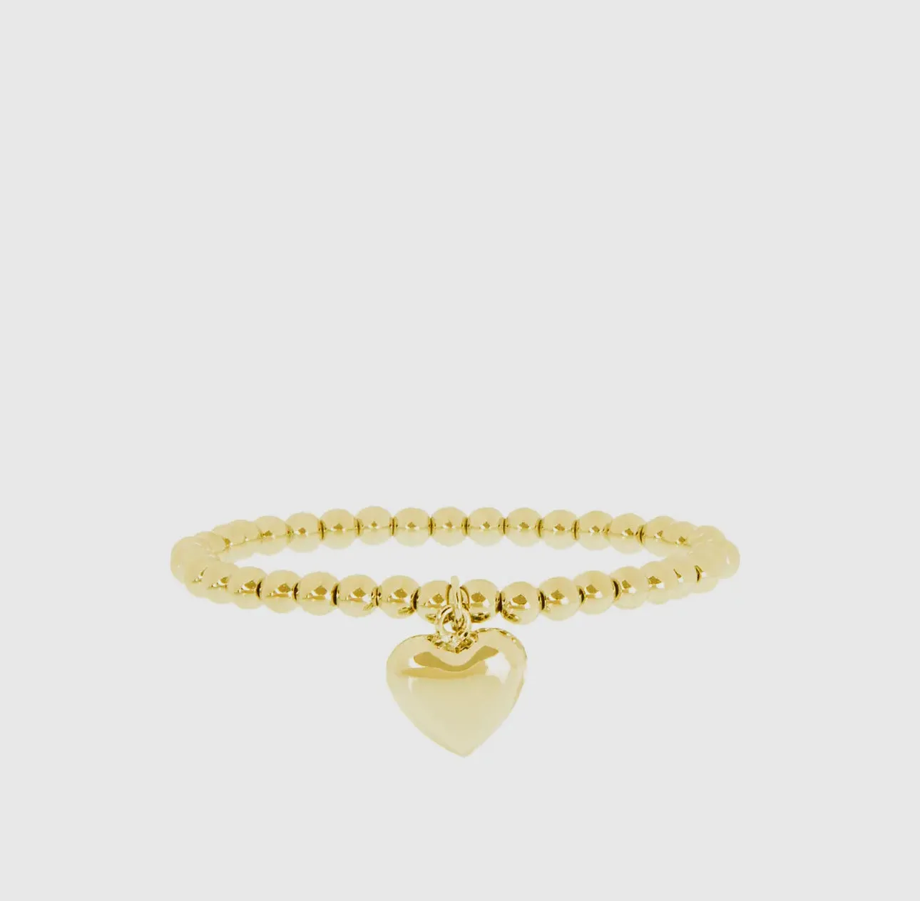 Large Heart Charm Bracelet
