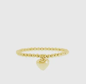 Large Heart Charm Bracelet