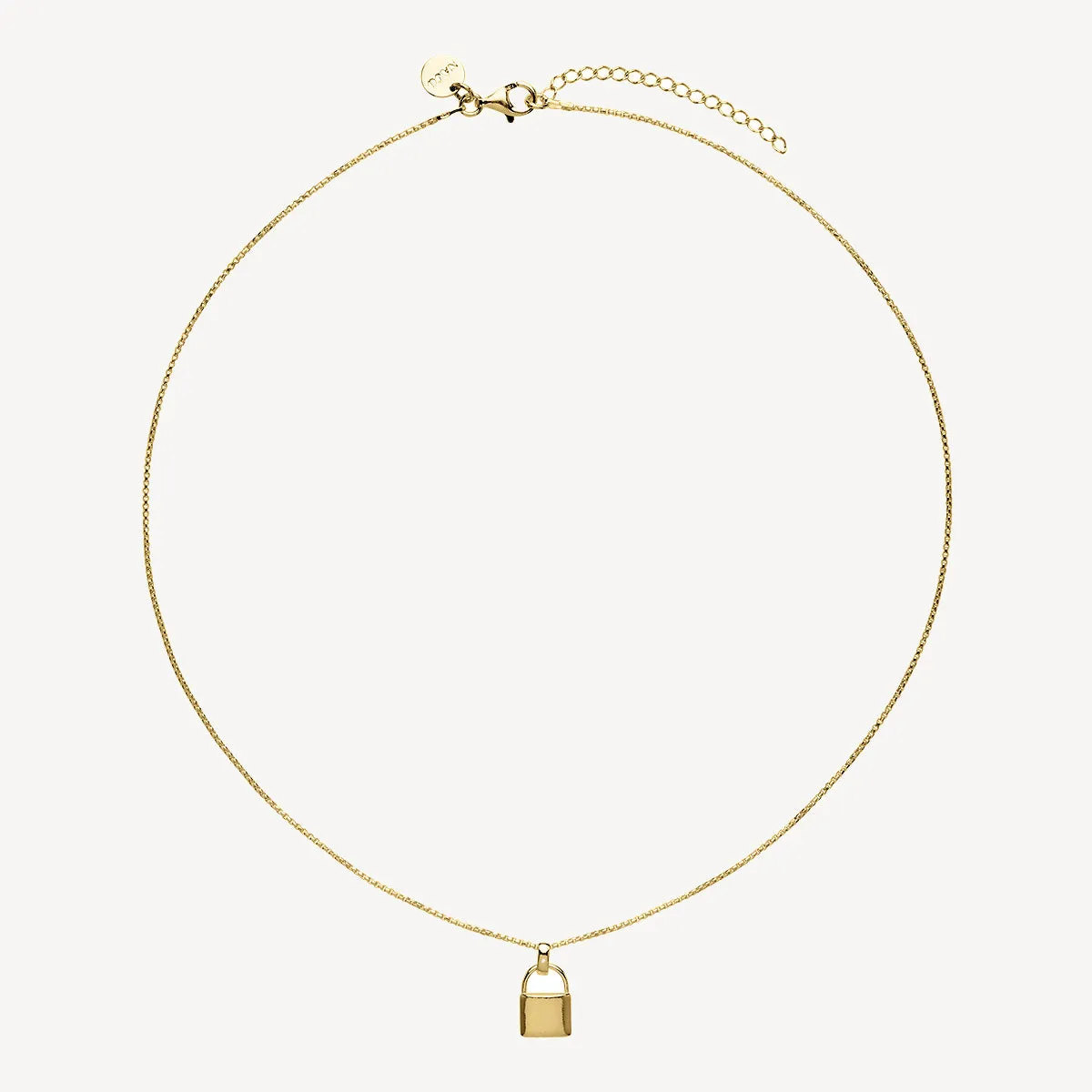 Love Lock Pendant (45cm   5cm ext)