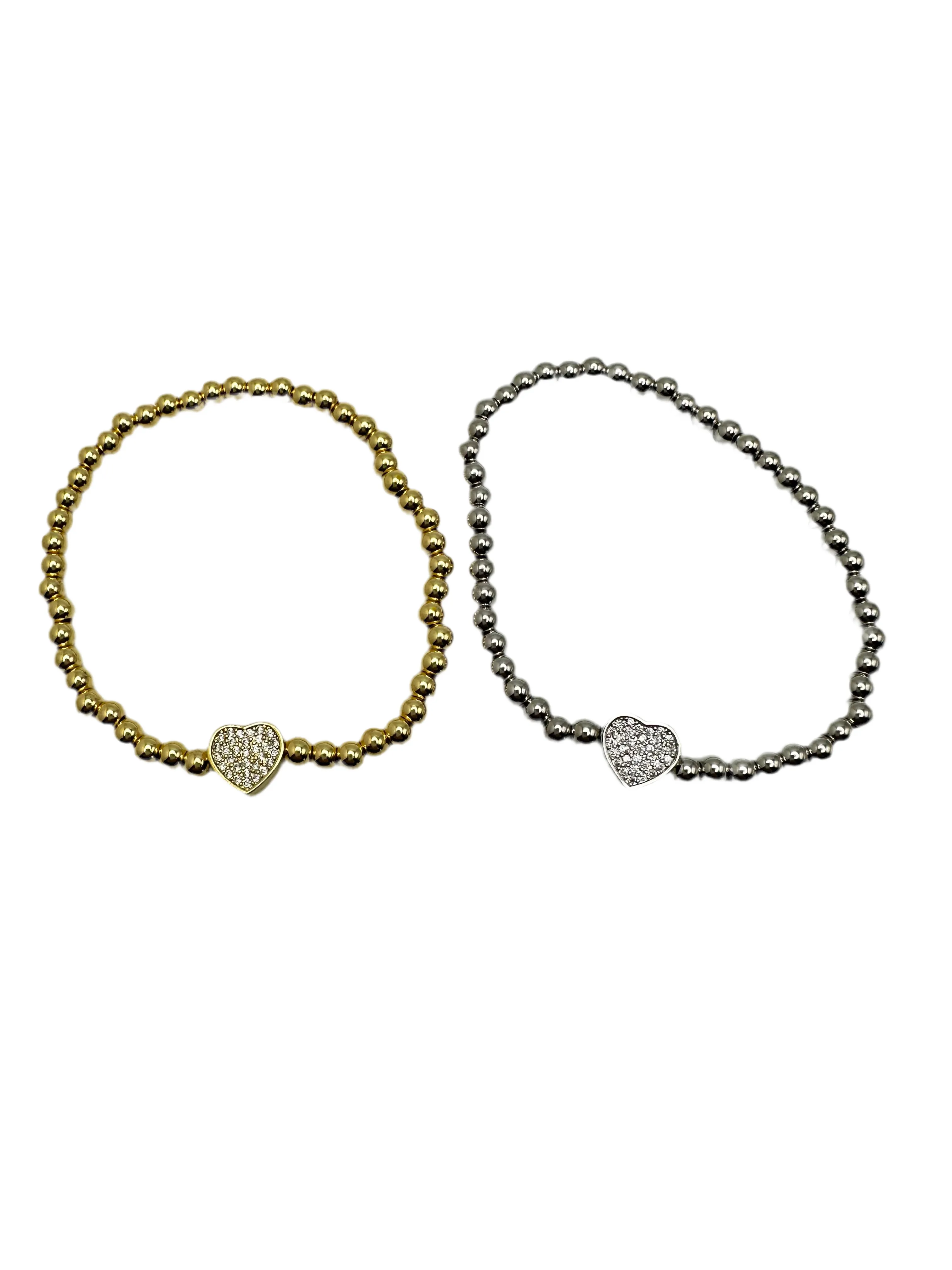 Mini Pave Heart Bracelet