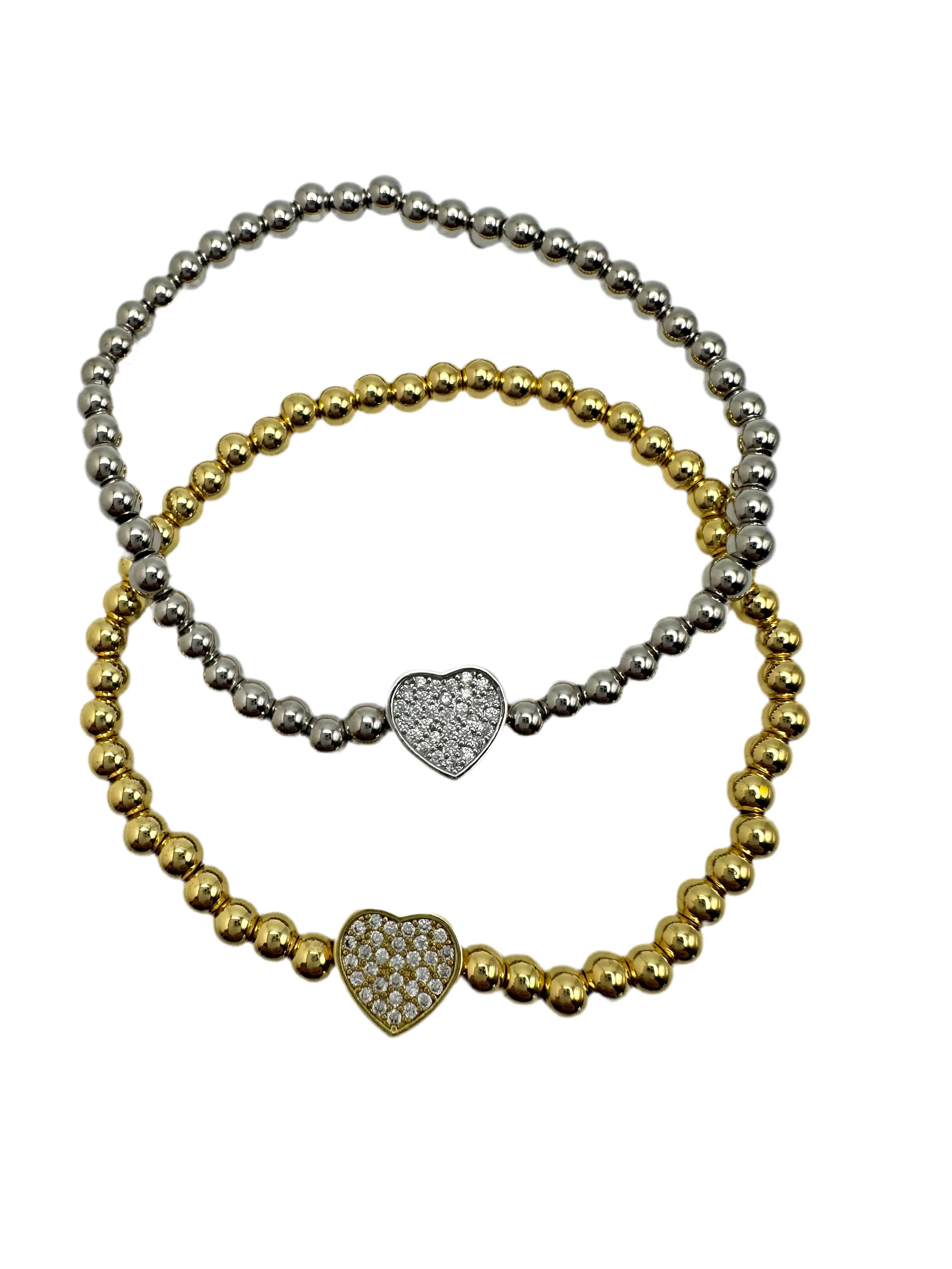 Mini Pave Heart Bracelet