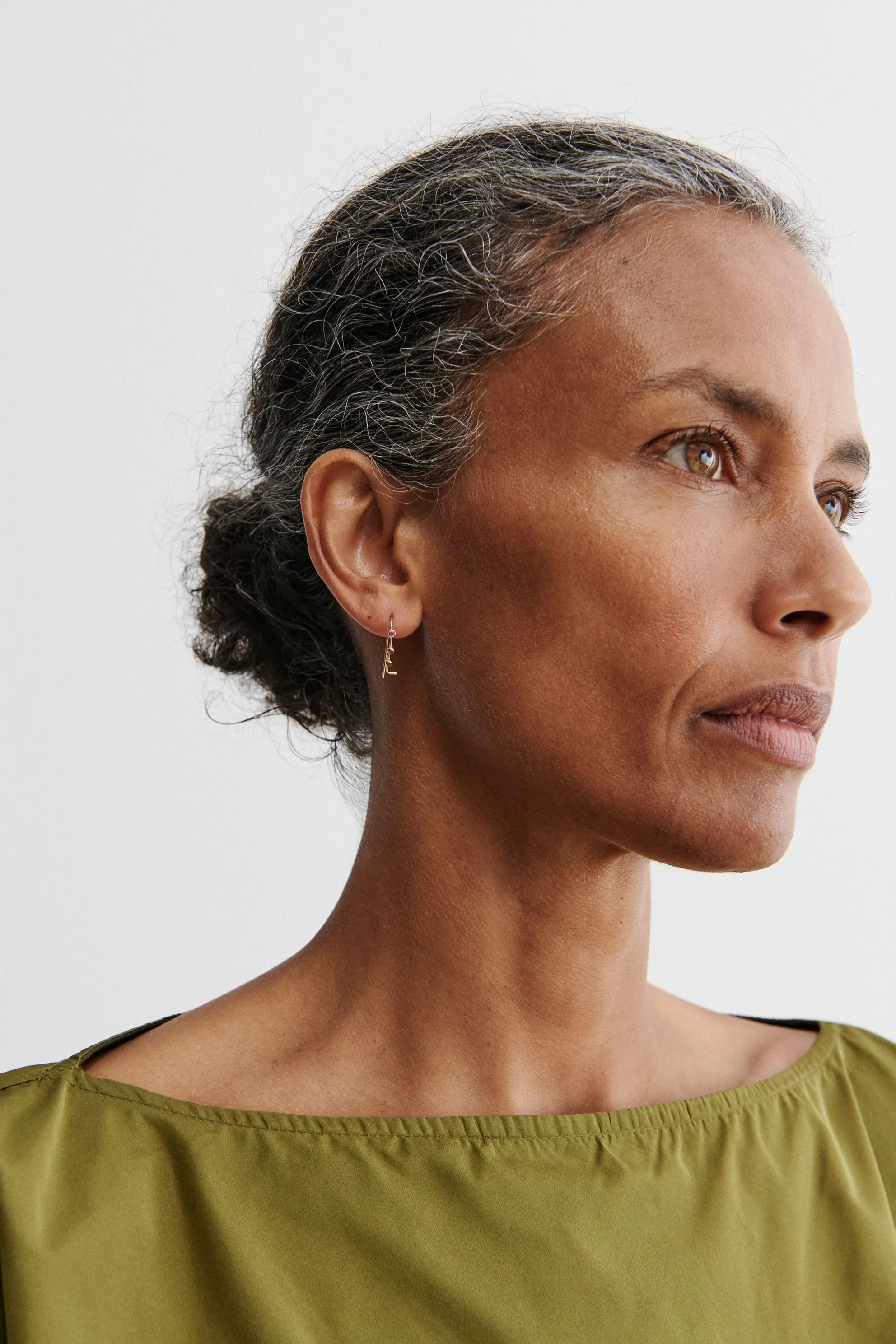 Quarry Triptych 3 Bump Earring Single