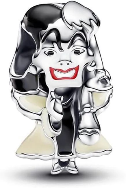 RADIVIDE 925 Sterling Silver Charms, Evil Queen Apple Charm, Villains Cruella De Vil Charm, Villains Maleficent Charm for Pandora Women's Bracelet DIY Charms, Women's Holiday Charms Gifts