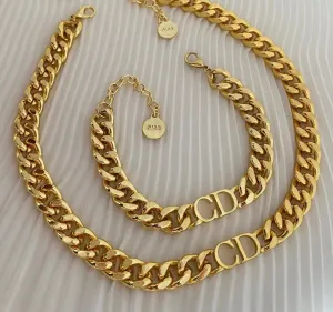 Repurposed Vintage Gold Necklace