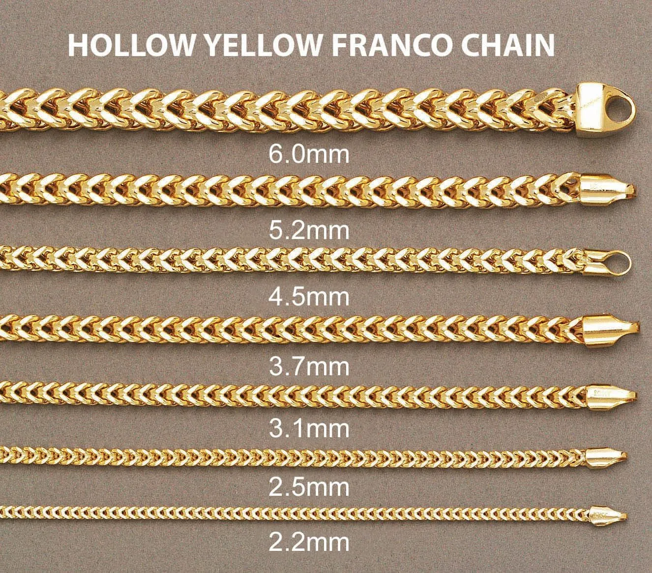Semi Solid  Mens Franco Bracelet 10K/14K Yellow Gold