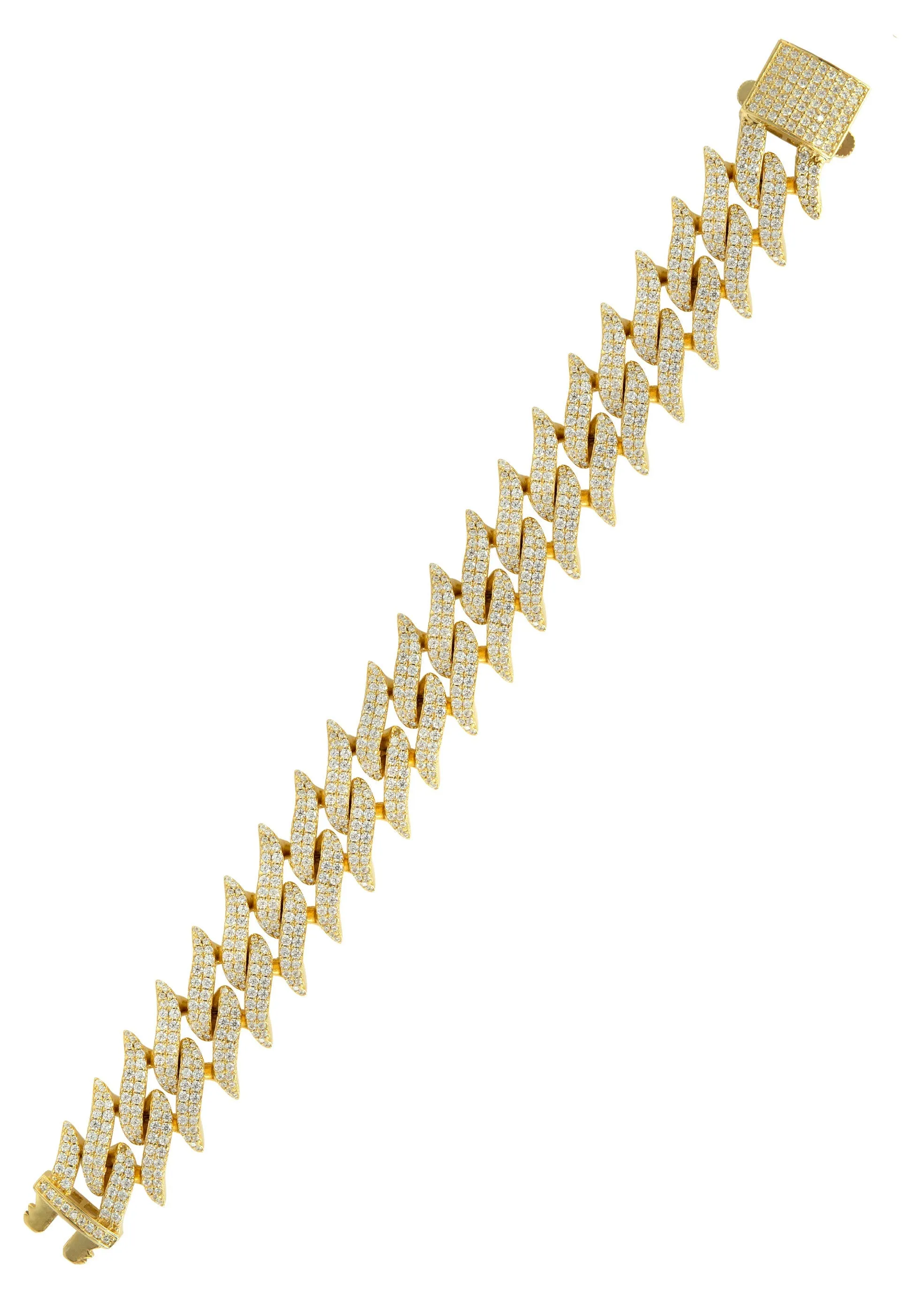 Silver Gold Spiked Barbed Wire Bracelet