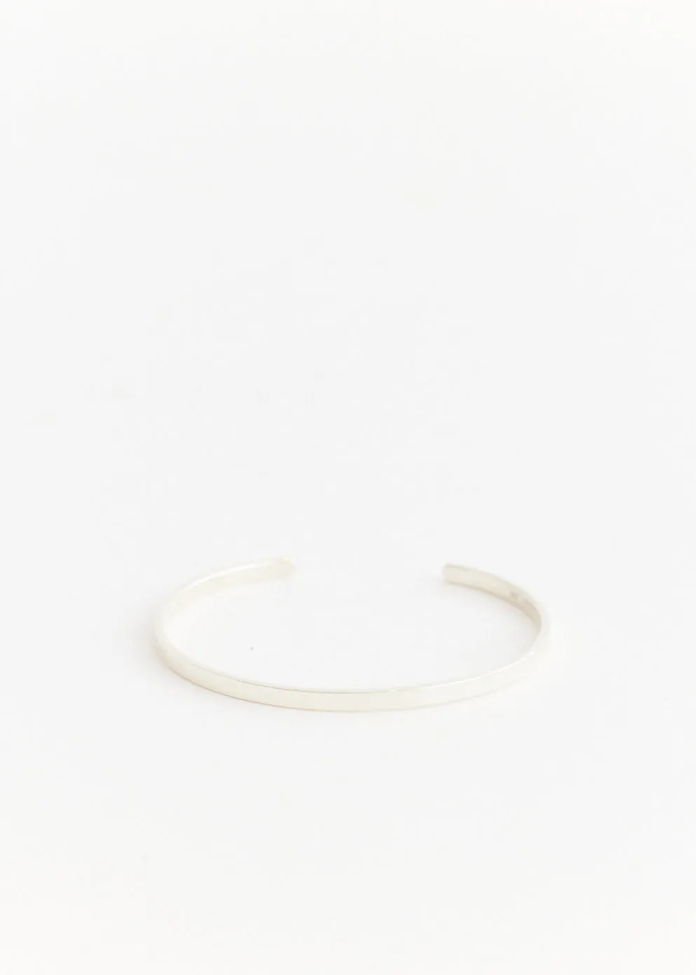 Silver Slim Bangle