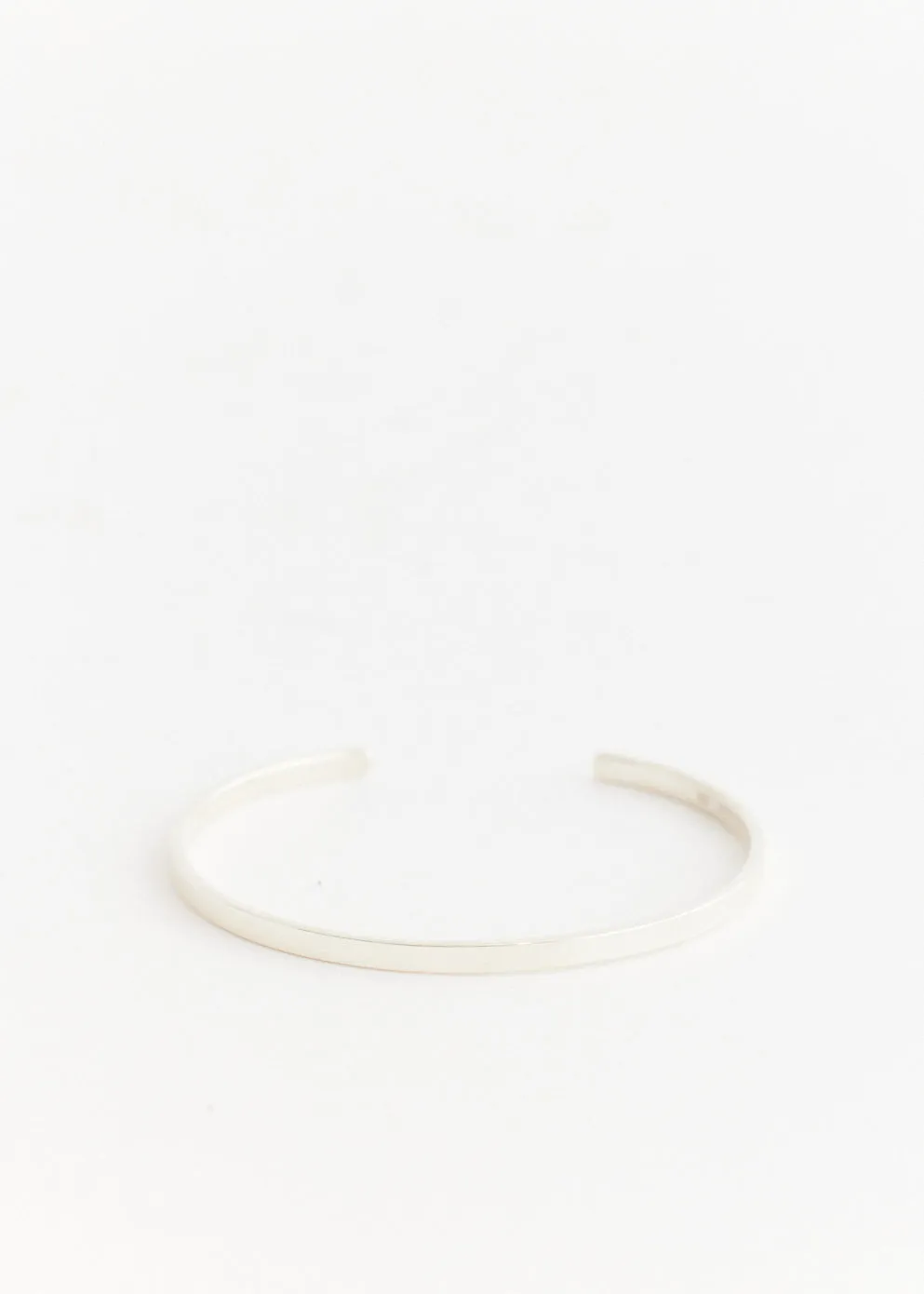 Silver Slim Bangle