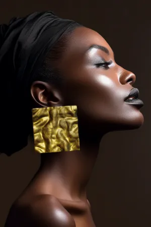 Textured Square Earrings