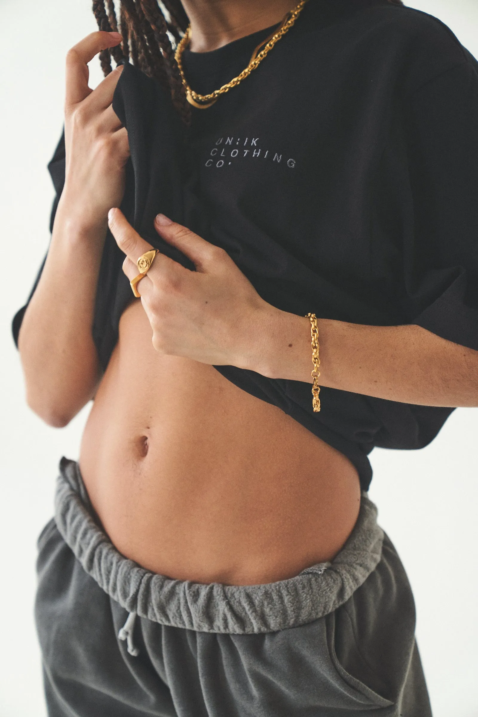 Thick Rope Bracelet - Gold