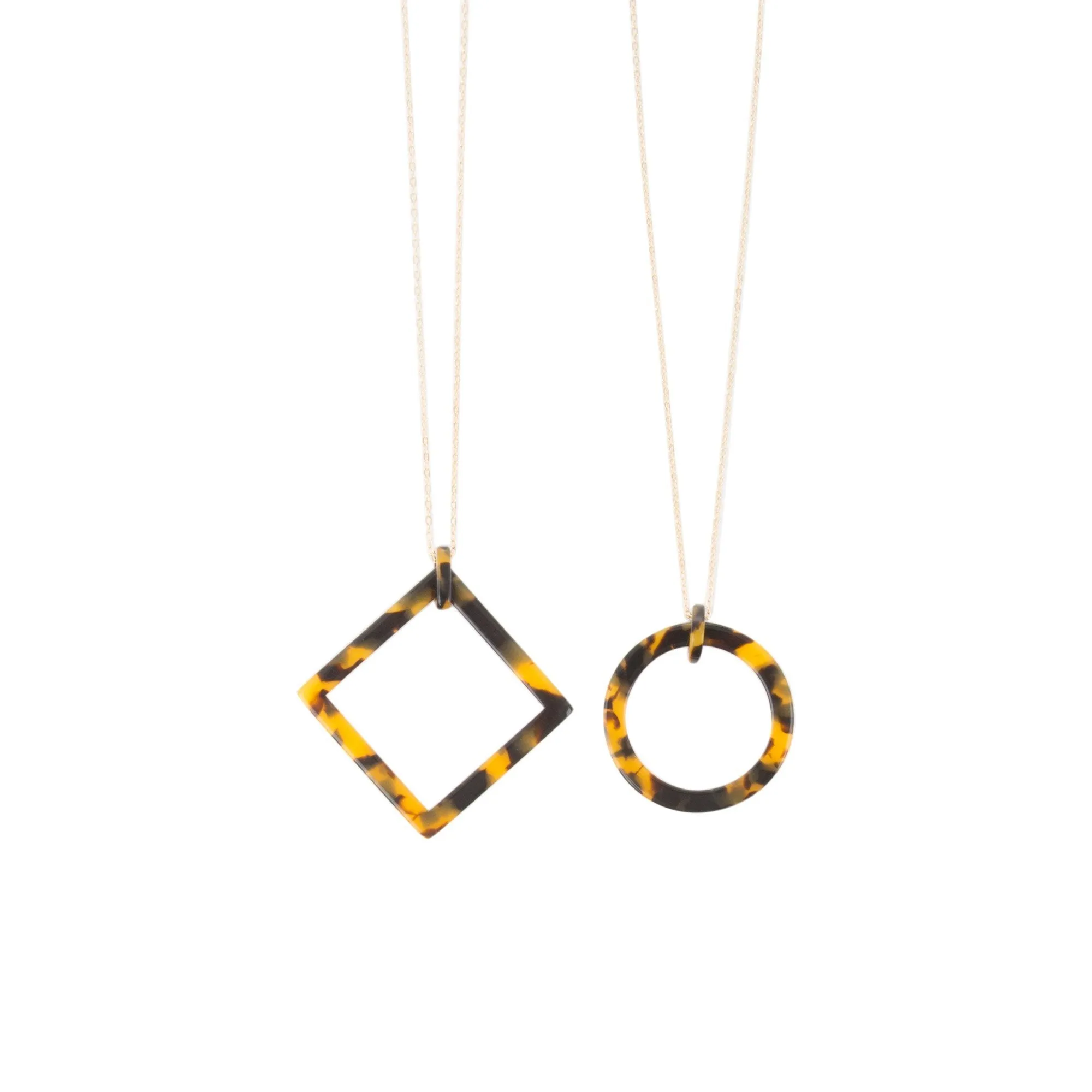 Tortoise Frame Necklace