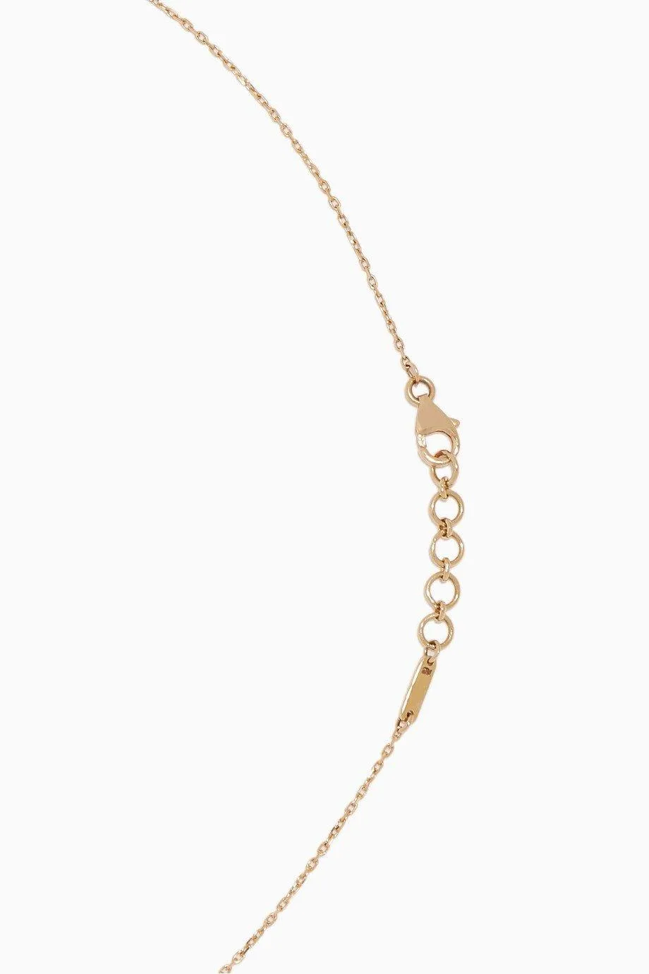 Yellow Gold & Enamel Eye Charm Necklace
